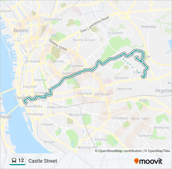12 Bus Line Map