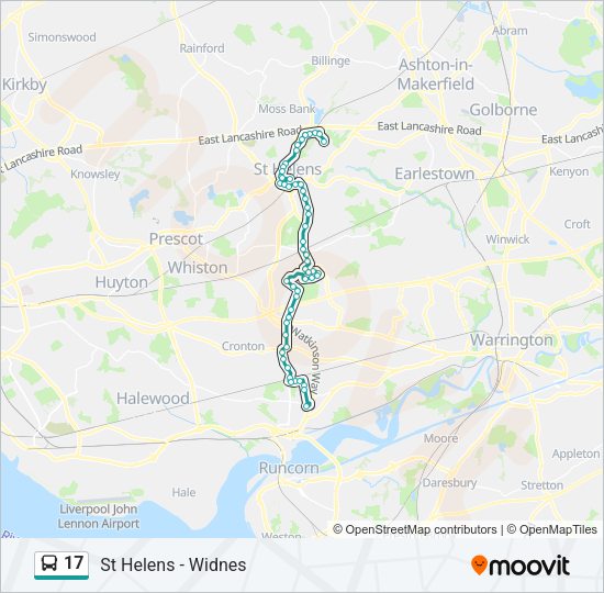 17 Bus Line Map