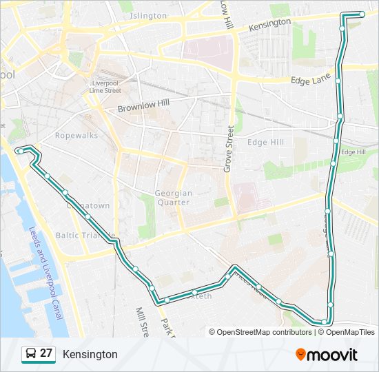 Bus 27 Route Map 27 Route: Schedules, Stops & Maps - Kensington (Updated)