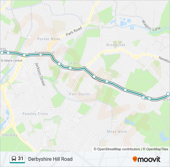 31 Bus Line Map