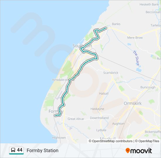 44 Bus Line Map