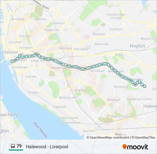 79 bus Line Map