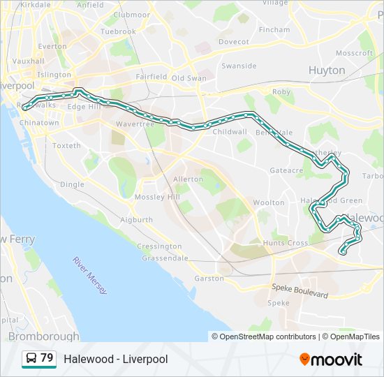 79 Bus Line Map