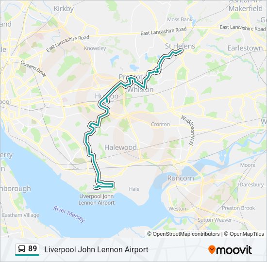 89 Bus Line Map