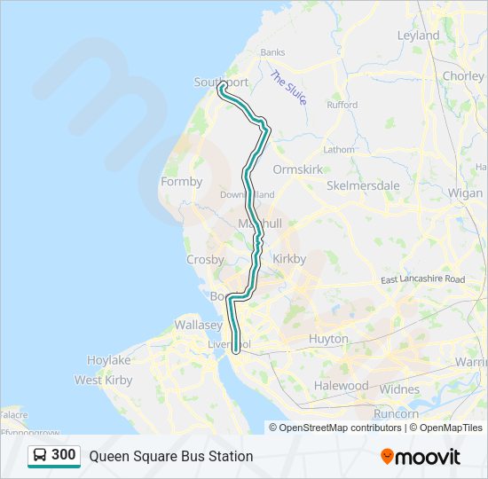 300 Bus Line Map