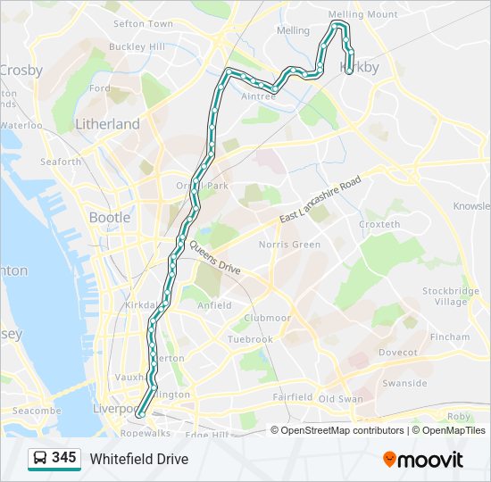 345 Route: Schedules, Stops & Maps - Whitefield Drive (Updated)