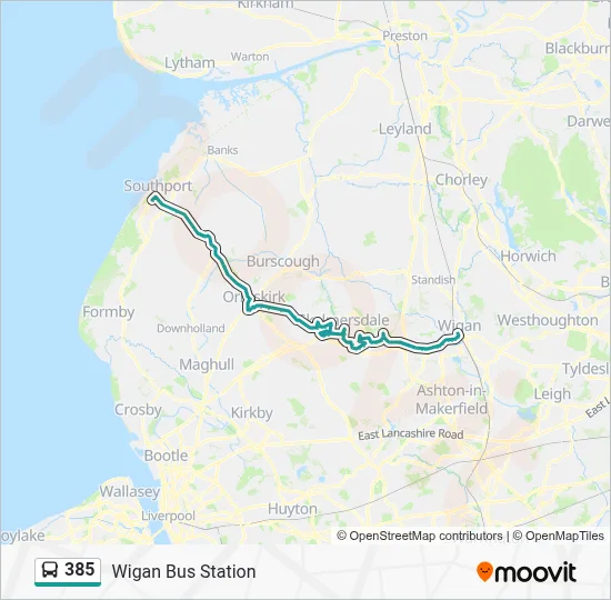 385 Route: Schedules, Stops & Maps - Wigan Bus Station (Updated)