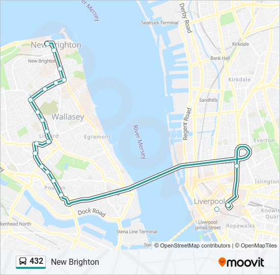 432 Route: Schedules, Stops & Maps - New Brighton (Updated)