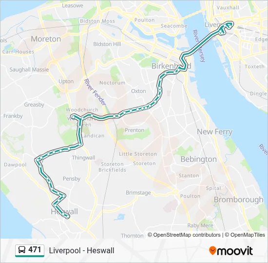 471 Route: Schedules, Stops & Maps - Castle Street (Updated)