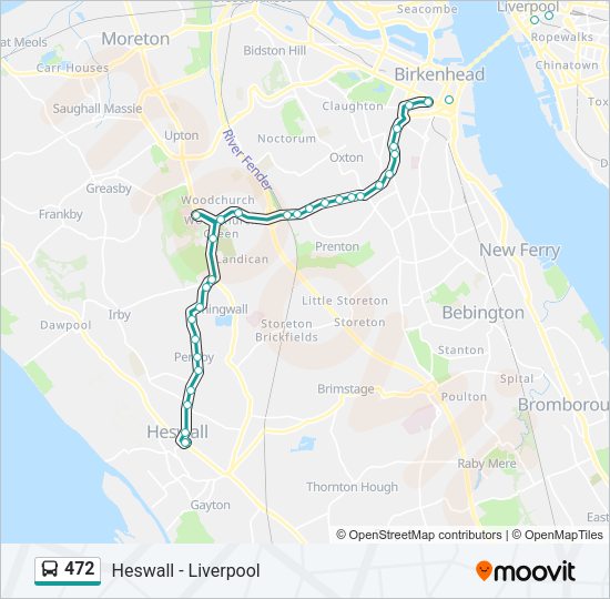 472 Bus Line Map