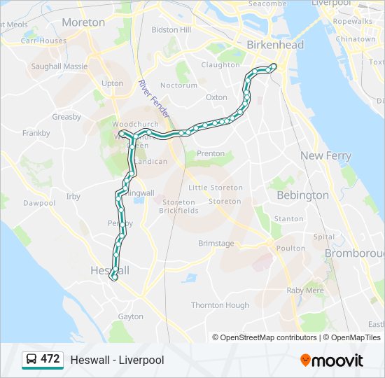 472 Bus Line Map