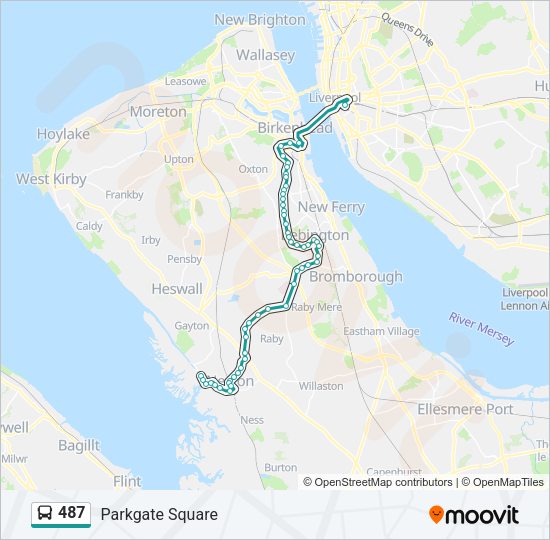 487 Route: Schedules, Stops & Maps - Parkgate Square (Updated)