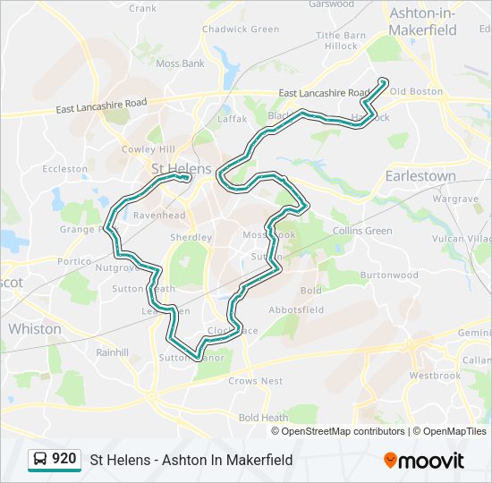 920 Bus Line Map