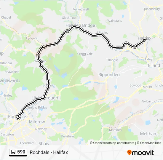 590 Route: Schedules, Stops & Maps - Halifax Bus Station (Updated)