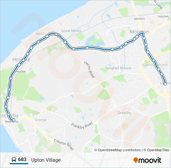 683 Route: Schedules, Stops & Maps - Upton Village (Updated)