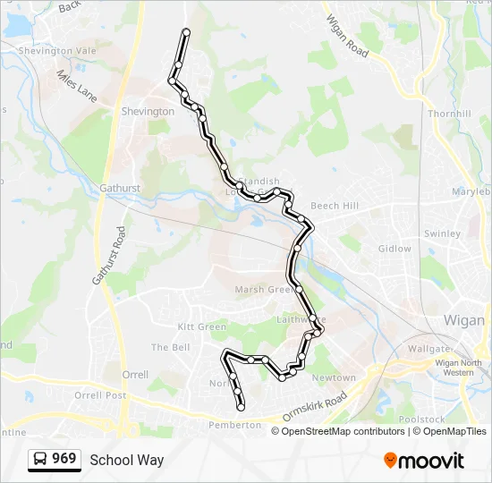 969 Route: Schedules, Stops & Maps - Rosehill Avenue (Updated)