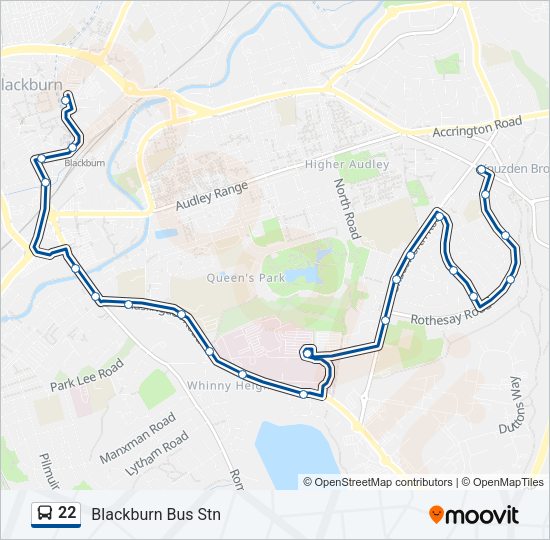 22 Bus Line Map