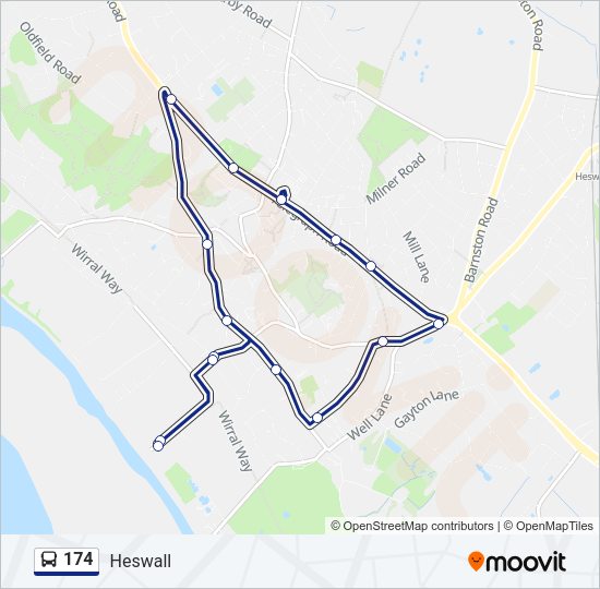 174 Bus Line Map