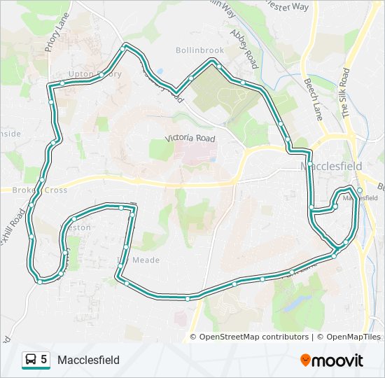 Bus 5 Route Map 5 Route: Schedules, Stops & Maps - Weston (Updated)