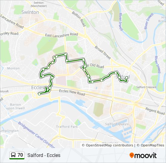 Bus 70 Route Map 70 Route: Schedules, Stops & Maps - Eccles (Updated)