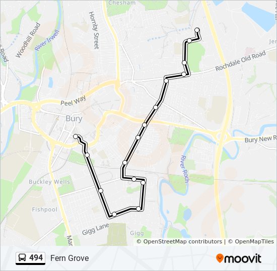 B62 Bus Route Map 494 Route: Schedules, Stops & Maps - Fern Grove (Updated)