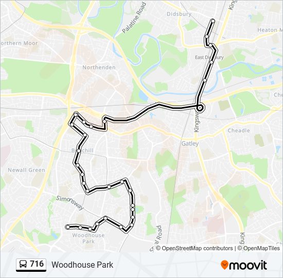 716 Bus Line Map