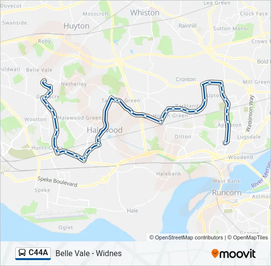 C44A Bus Line Map
