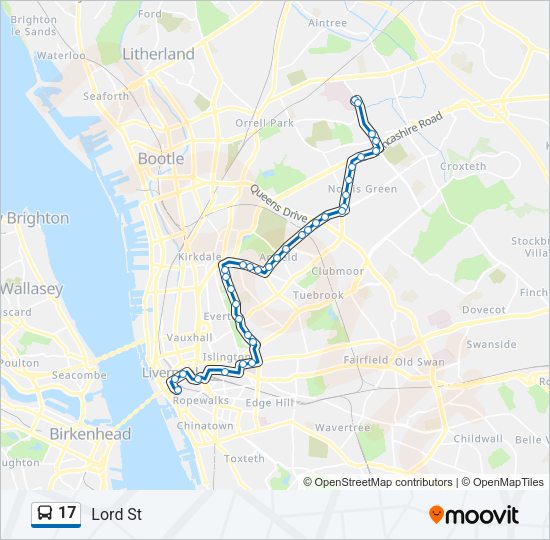 17 Bus Line Map