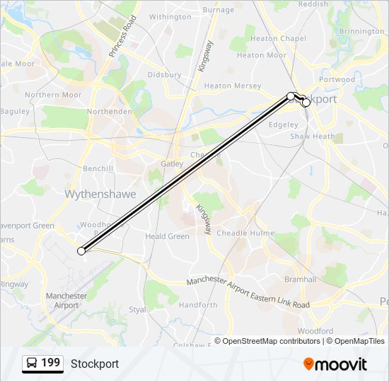 199 Route Schedules, Stops & Maps Stockport (Updated)