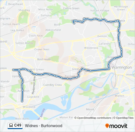 C49 Bus Line Map