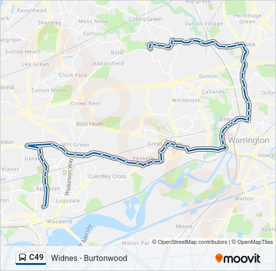 C49 Bus Line Map