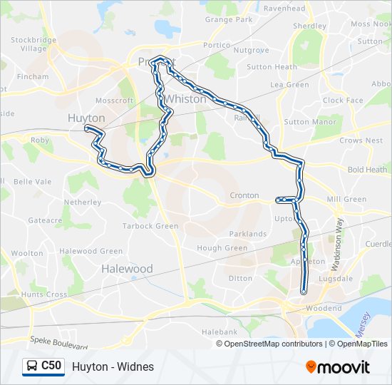 C50 bus Line Map