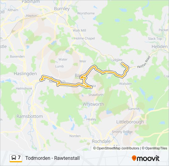 7 Bus Line Map
