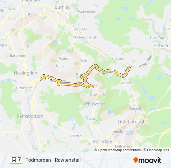 7 Bus Line Map
