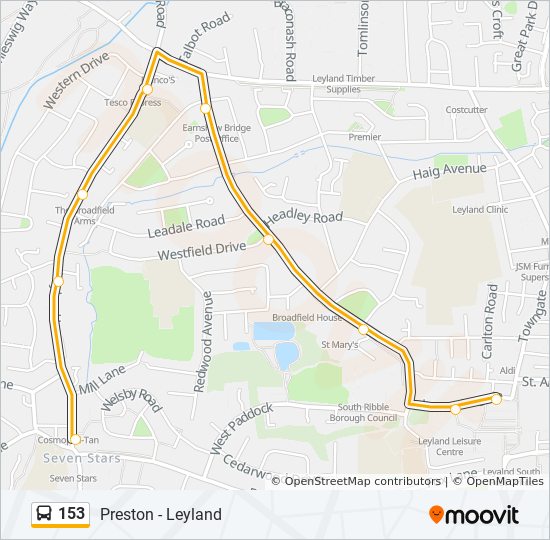 Bus 153 Route Map 153 Route: Schedules, Stops & Maps - Seven Stars (Updated)