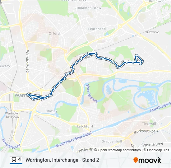 4 Bus Line Map