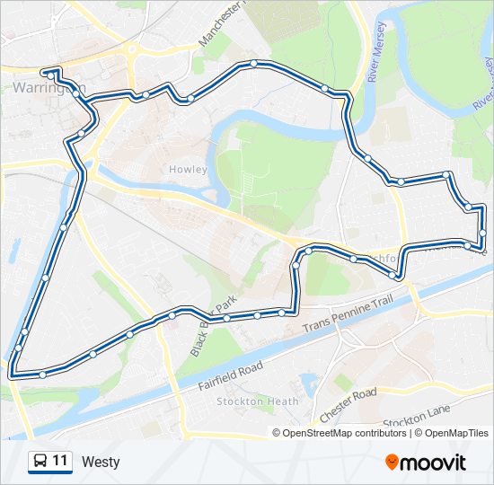 11 Bus Line Map