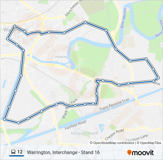 12 Bus Line Map