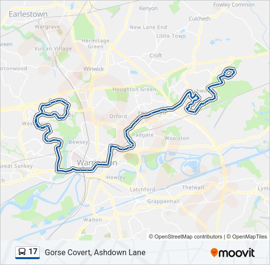 17 Bus Line Map