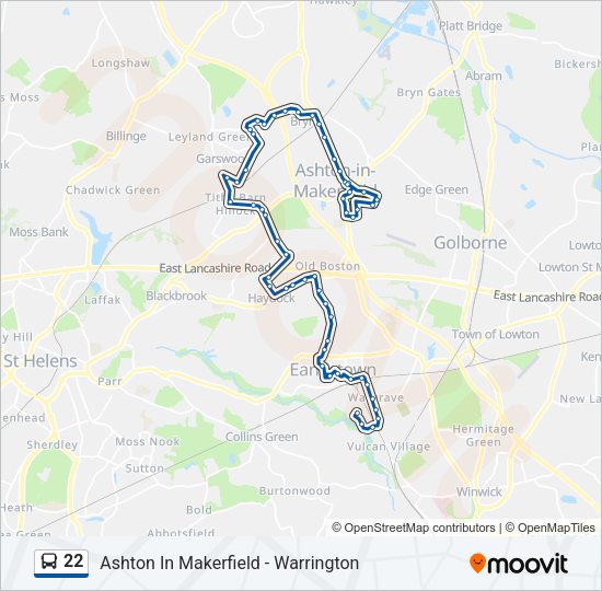 22 Bus Line Map