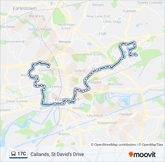 17C Bus Line Map