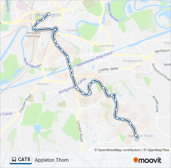 CAT8 Bus Line Map