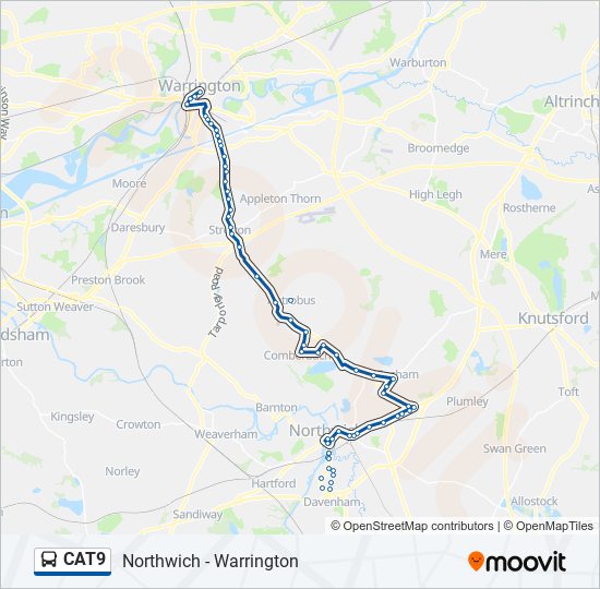 CAT9 Bus Line Map