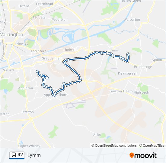 42 Route Schedules, Stops & Maps Lymm (Updated)