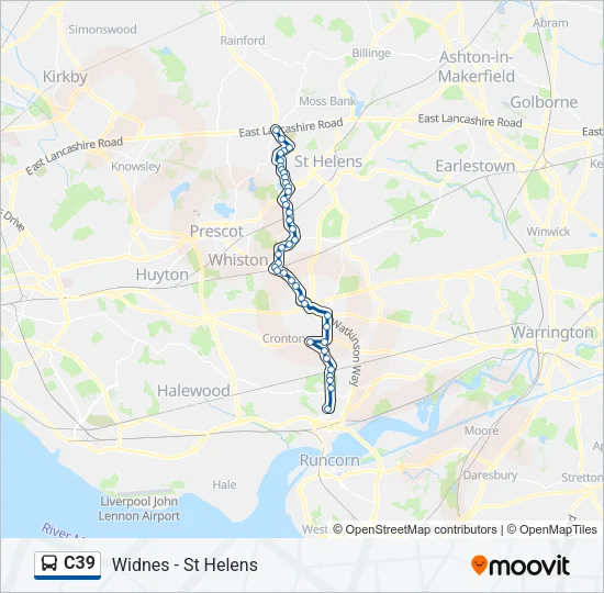 C39 Bus Line Map
