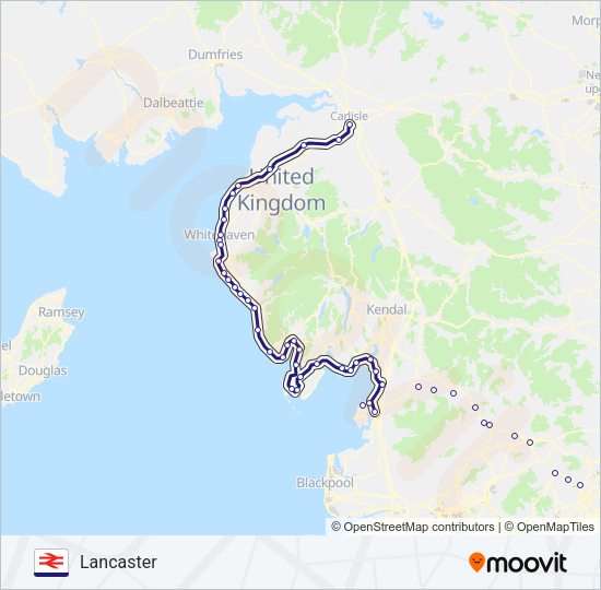 NORTHERN Train Line Map