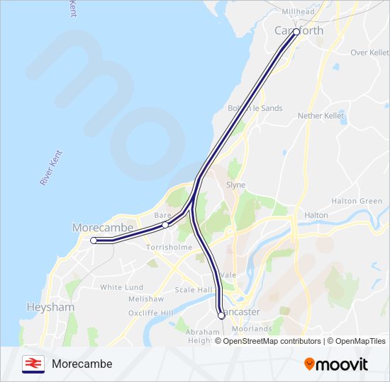 NORTHERN Train Line Map