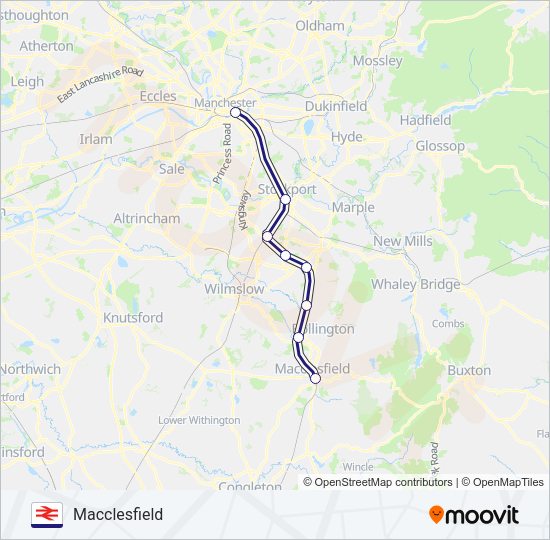 NORTHERN Train Line Map