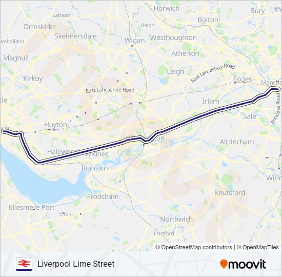 NORTHERN Train Line Map