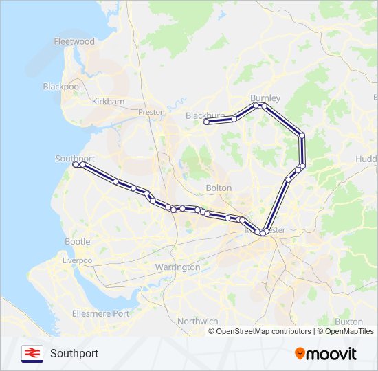 northern Route Schedules, Stops & Maps Southport (Updated)